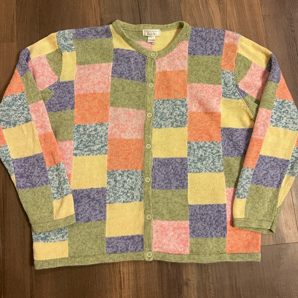 Vintage Checkered Sweater